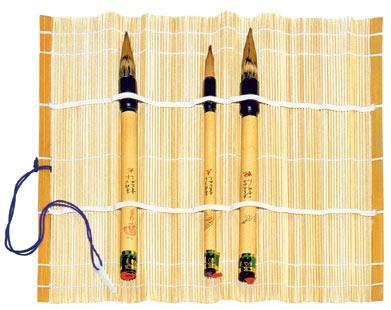 Stuoia in bambu porta pennelli 28x28 cm