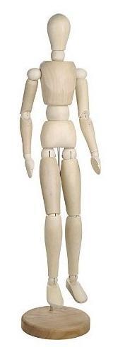 Wooden manikin female 30cm