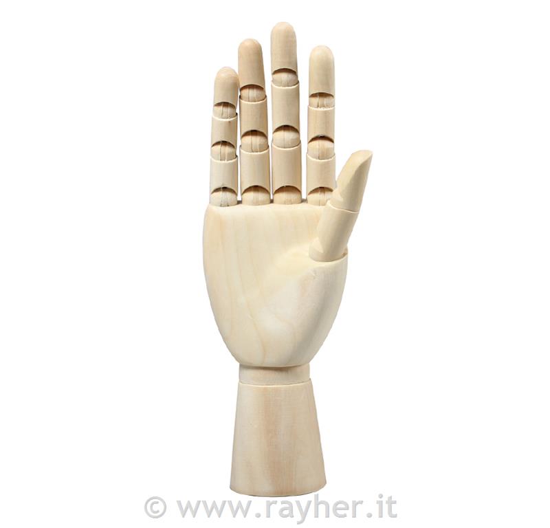 Mano di legno, maschile, destra