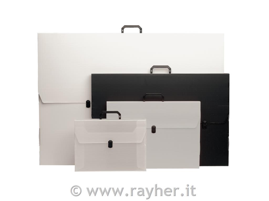 Kovček AmiFun črn za format A2 (zun.mere 69x48x4 cm)