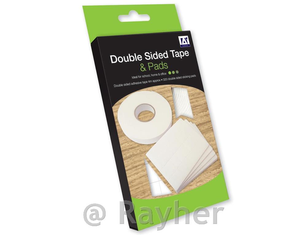 Nastro biadesivo e cuscinetti adesivi-set