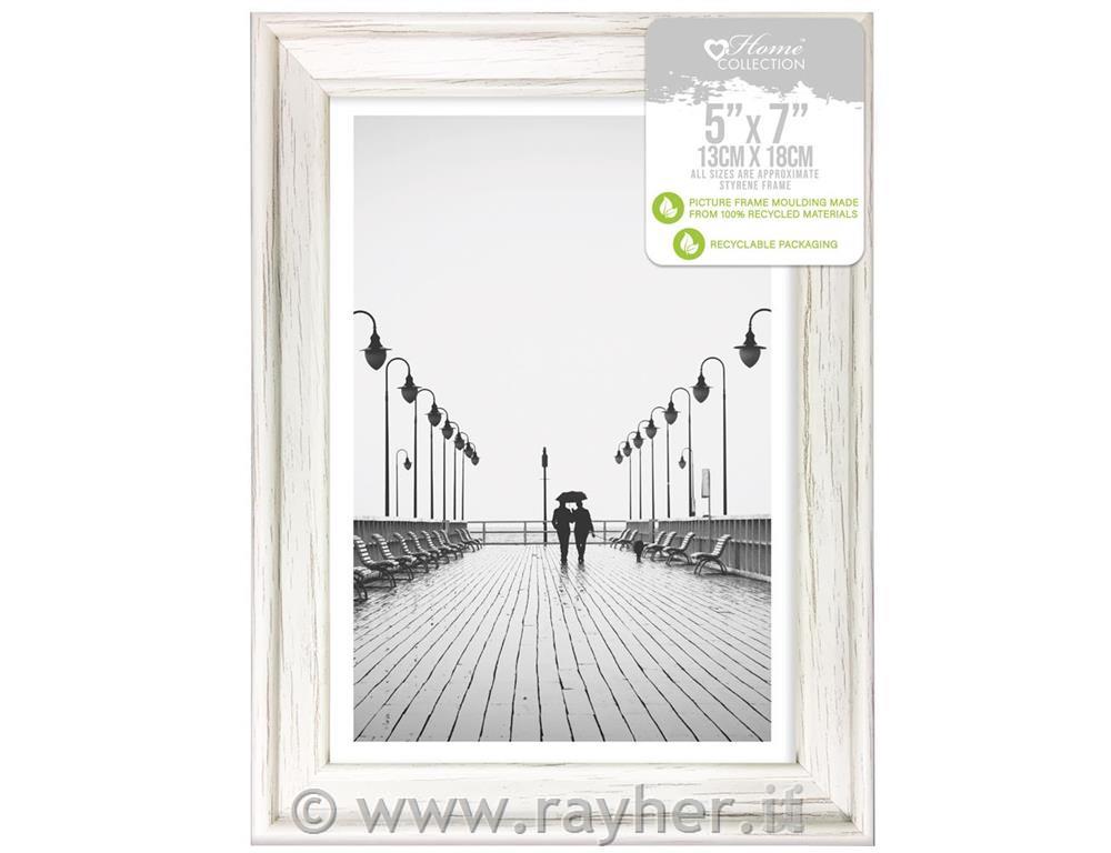 Okvir za slike, staro bel, 13x18cm