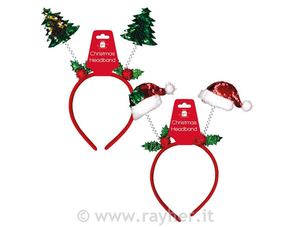 Cerchietto per capelli, natalizio, 1pz