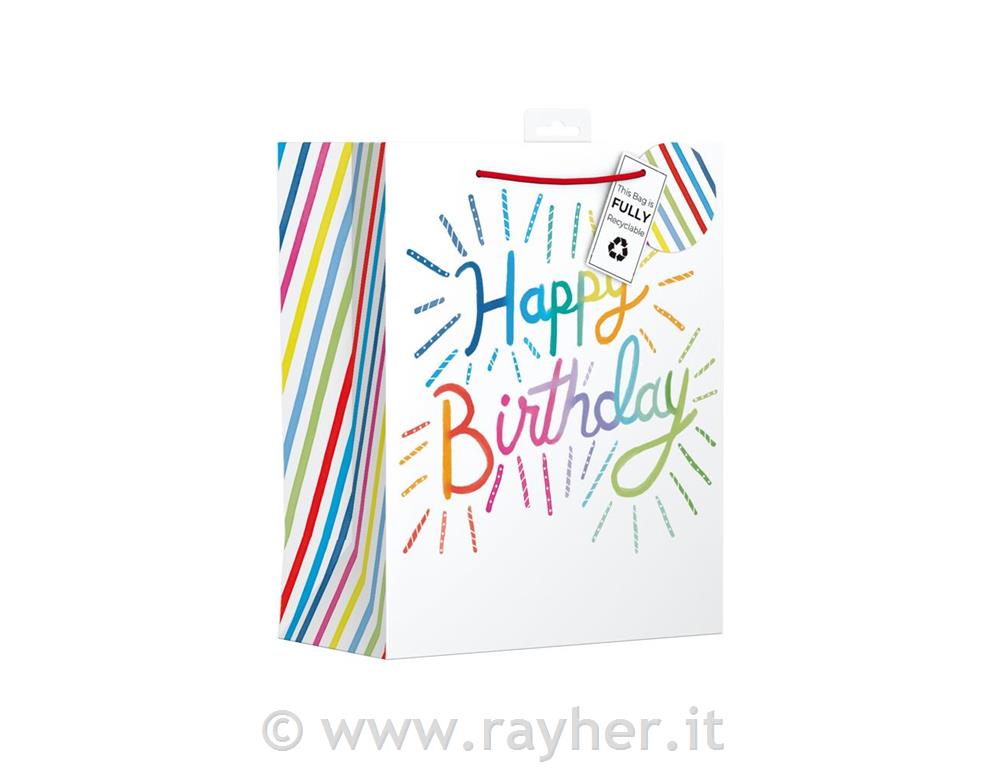 Busta regalo 35x27cm, Happy BDay