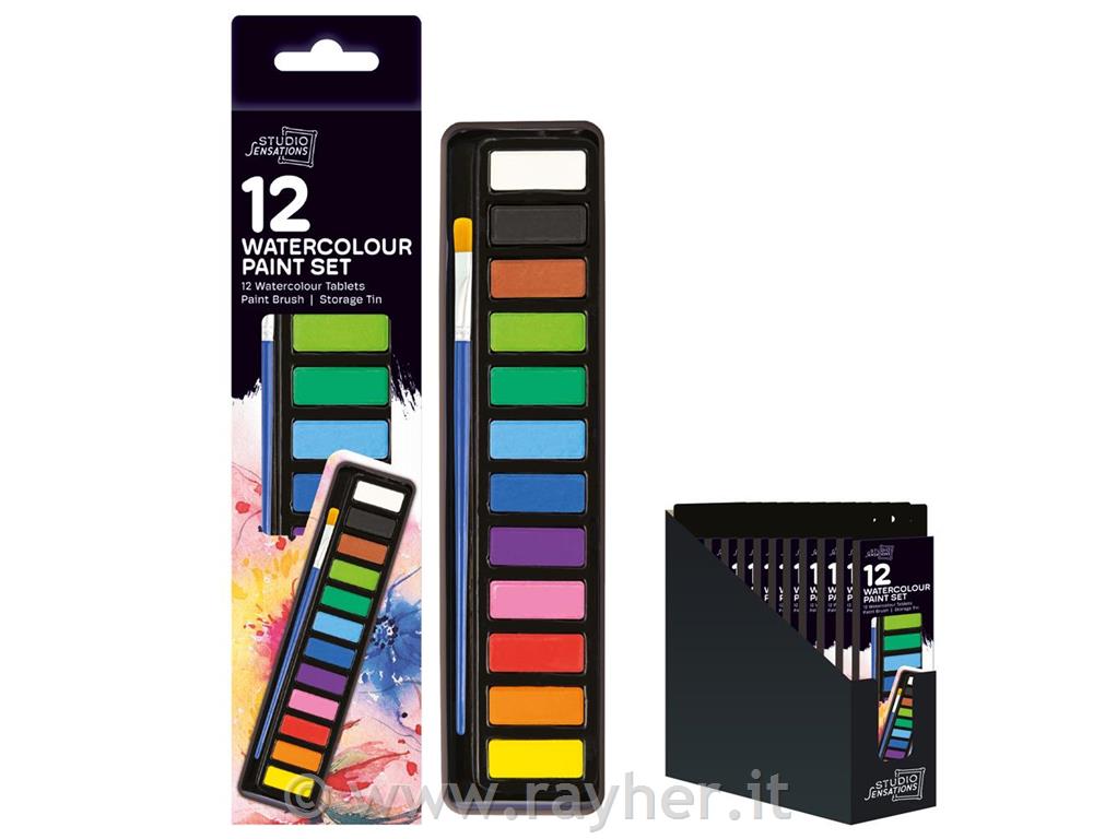 Colori acquerello set 12