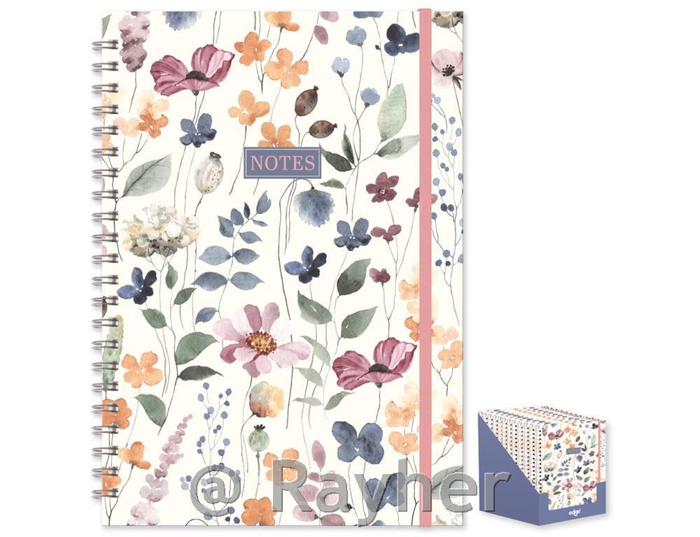 Quaderno A4 Flowers, copertina rigida
