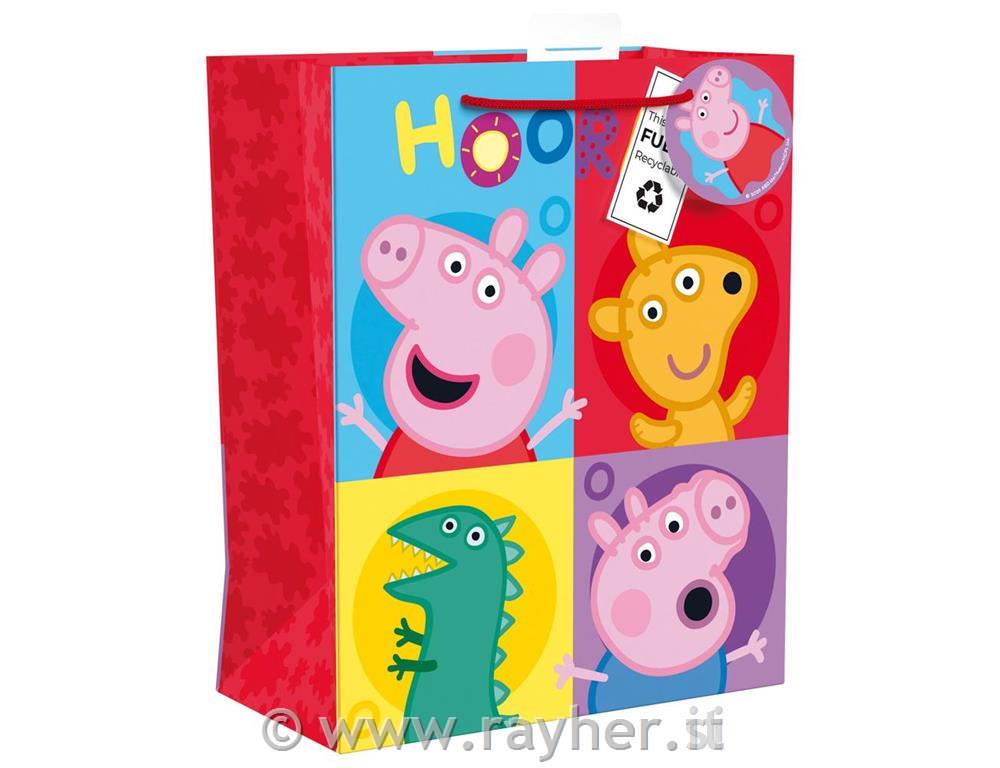 Darilna vrečka 35x27cm, Pujsa pepa