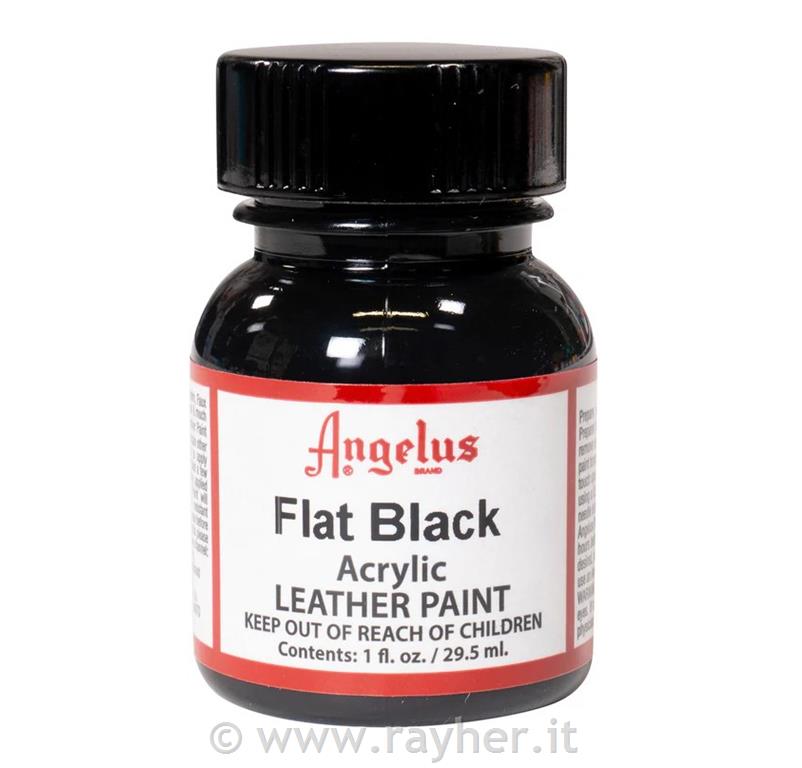 Angelus Colore per pelle, 29,5 ml,Flat Negro