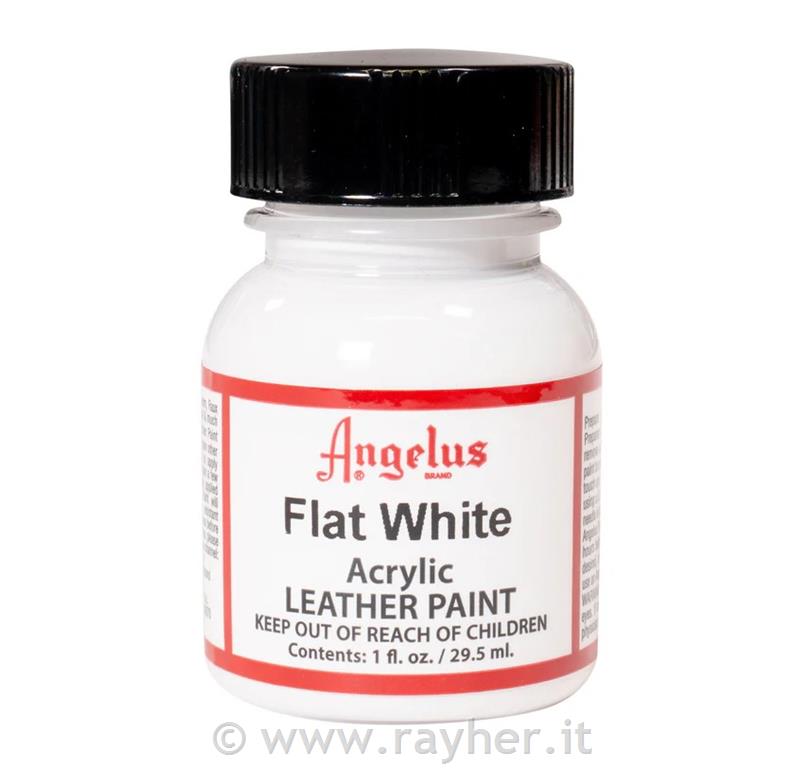 Angelus Colore per pelle, 29,5 ml,Flat bianco