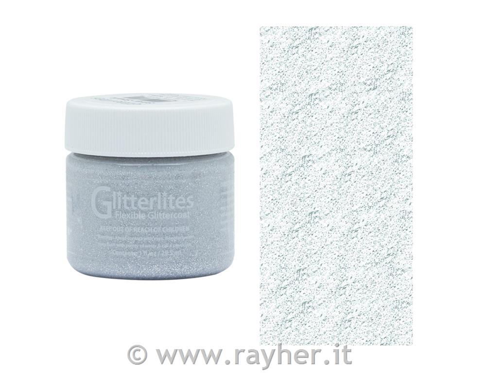 Angelus Glitterlites, Srebrne bleščice, 29.5ml