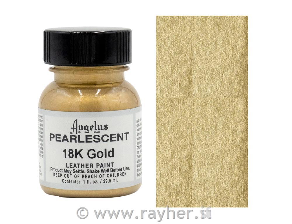Angelus barva za usnje, Biserno Zlata 18K, 29.5ml