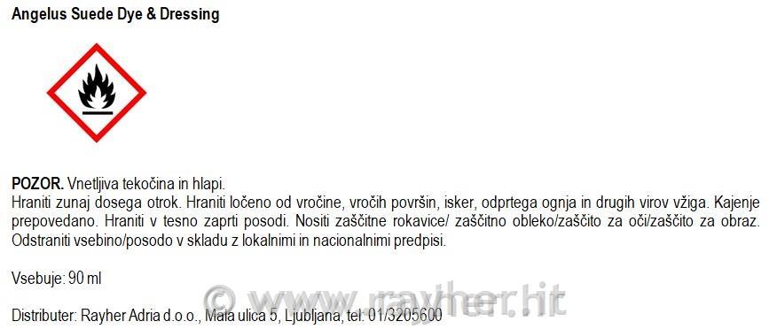 Angelus barva za semiš, tem.rjava, 90ml