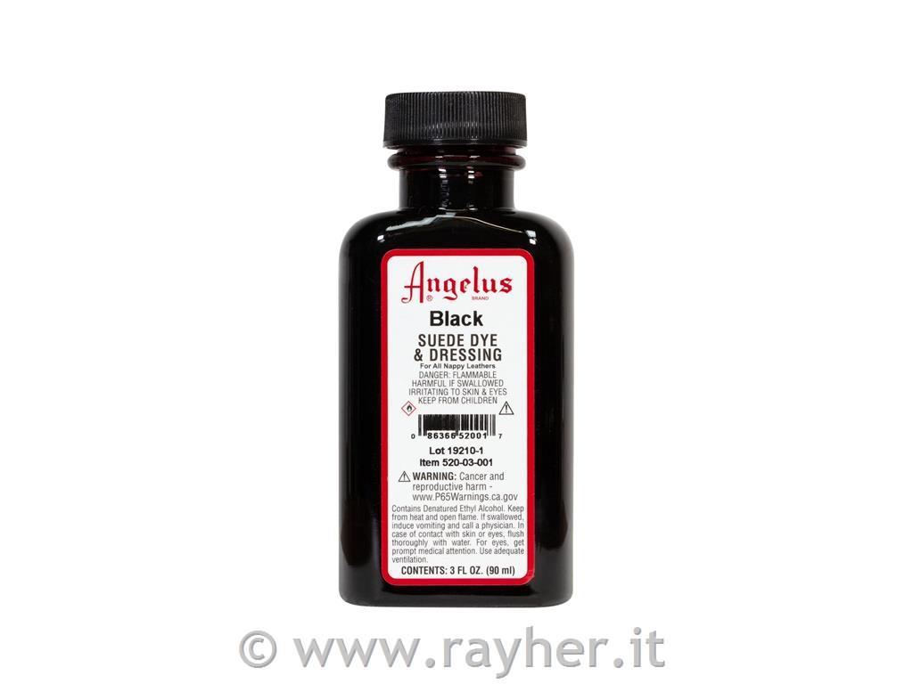 Angelus colore per camoscio, nero, 90ml