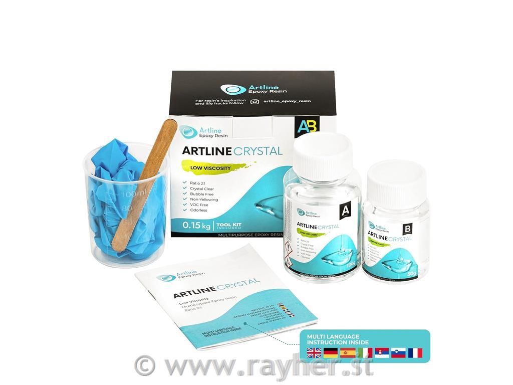 Epoxy resin, Artline, nizka viskoznost, set, 0,15kg
