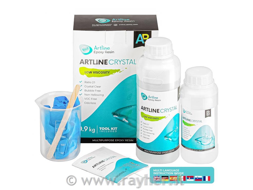 Epoxy resin, Artline, nizka viskoznost, set, 0,9kg