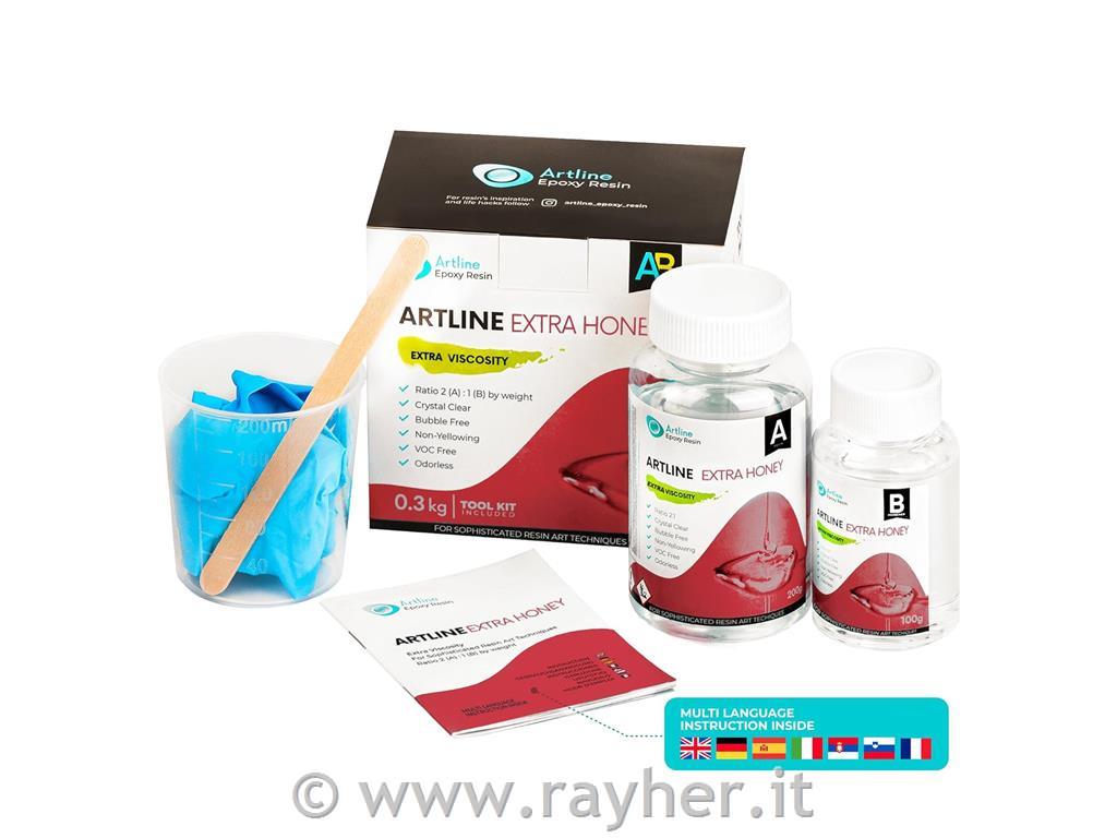 Epoxy resin, Artline, visoka viskoznost, set, 0,3kg