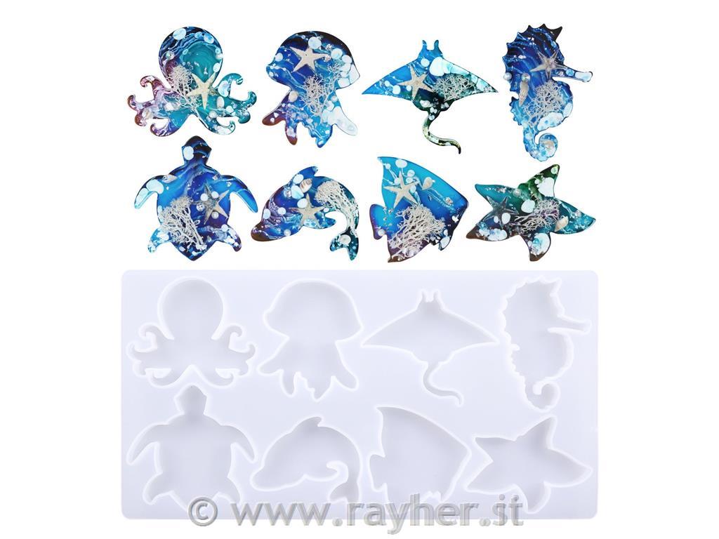 Stampo in silicone Ocean Animals