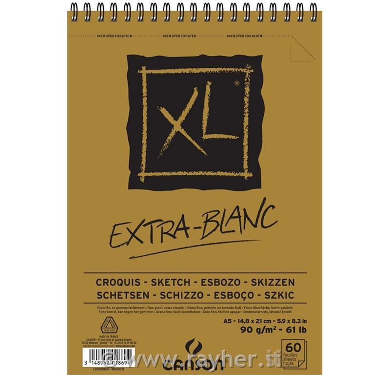 Album spiralato XL EXTRA WHITE A5 60 fg.