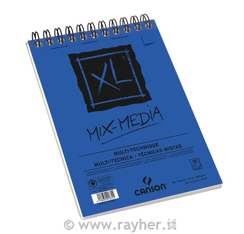 Pad spiral XL Mix Media A5 300 g , 15 sh