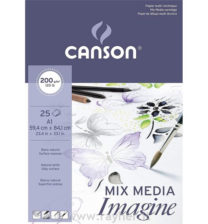 Skicirka Mixed Media Imagine A1 200 g, 25 listna
