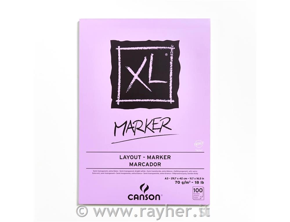 Blocco XL MARKER A3 100 fg. 70 g