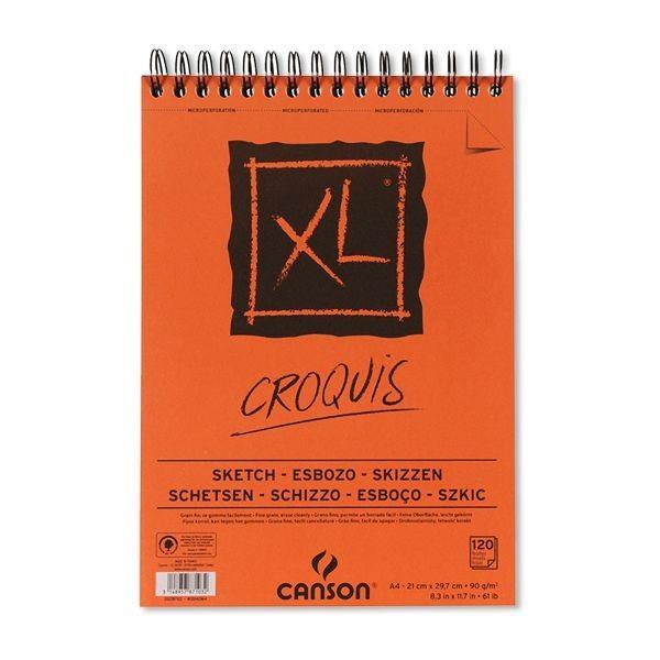 Sketch pad spiral XL Croquis A4 90 g, 12