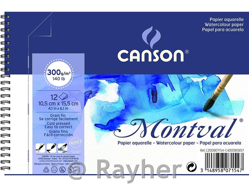 Watercolour pad spiral Montval 10,5x15,5