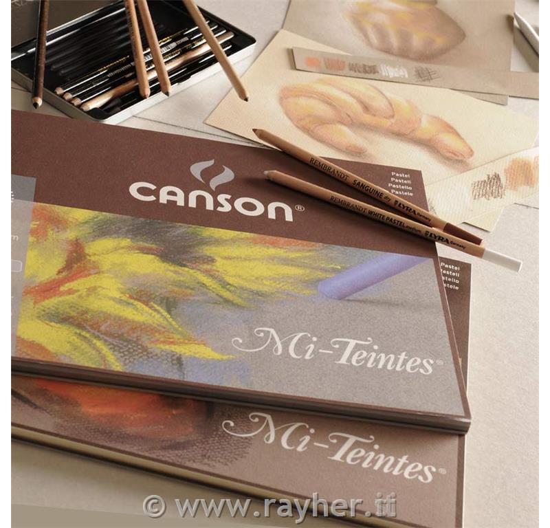 Skicirka Canson Mi-Teintes 32x41 cm, 160 g rjavi toni, 20 listna