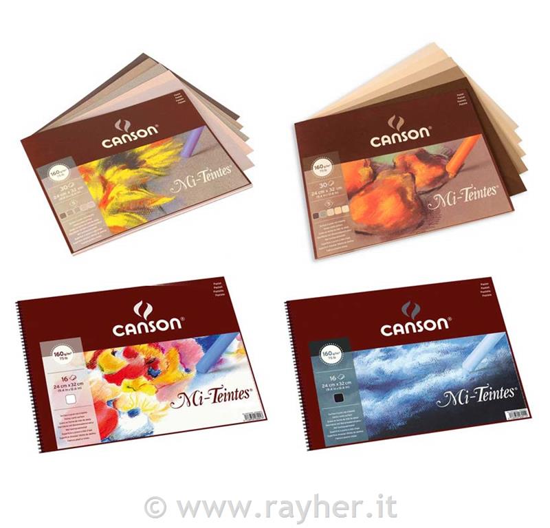 Pad Canson Mi-Teintes 24x32 cm, 160 g gr
