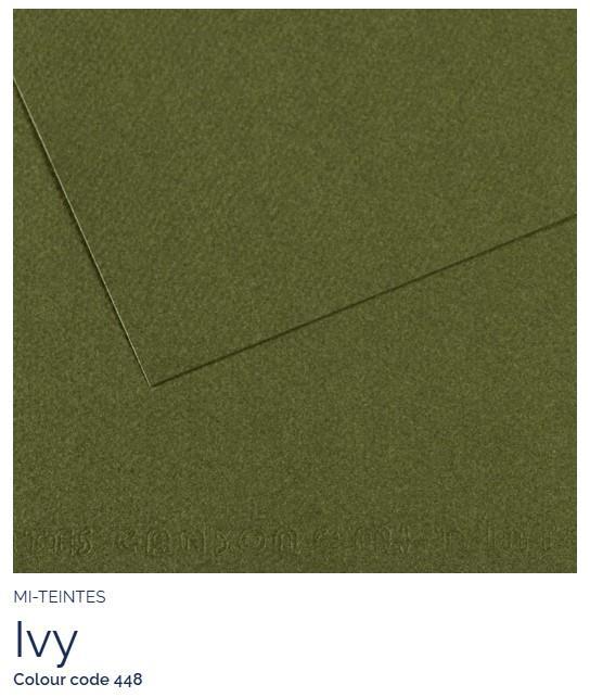 Foglio Canson Mi-Teintes 50x65 cm 160g/m; 448 Verdo Oceano