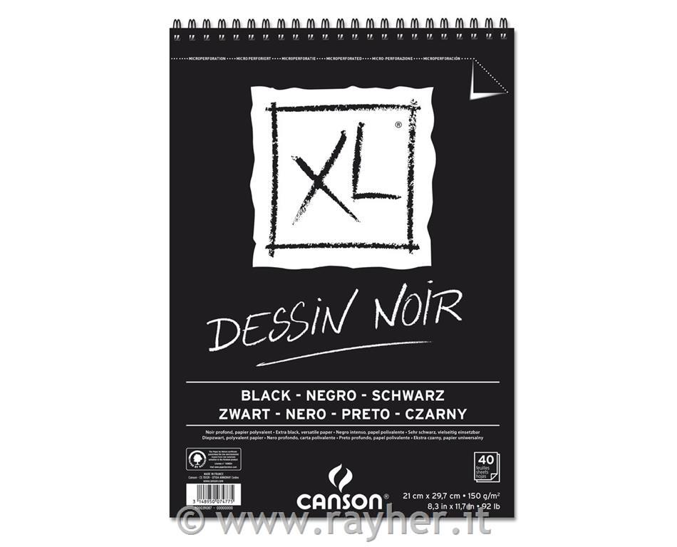 Album spiralato XL BLACK A4 40 fg. 150 g