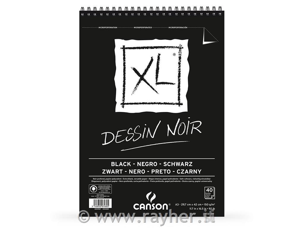 Album spiralato XL BLACK A3 40 fg. 150 g