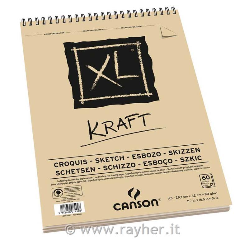 Album spiralato XL KRAFT A3 60 fg. 90 g