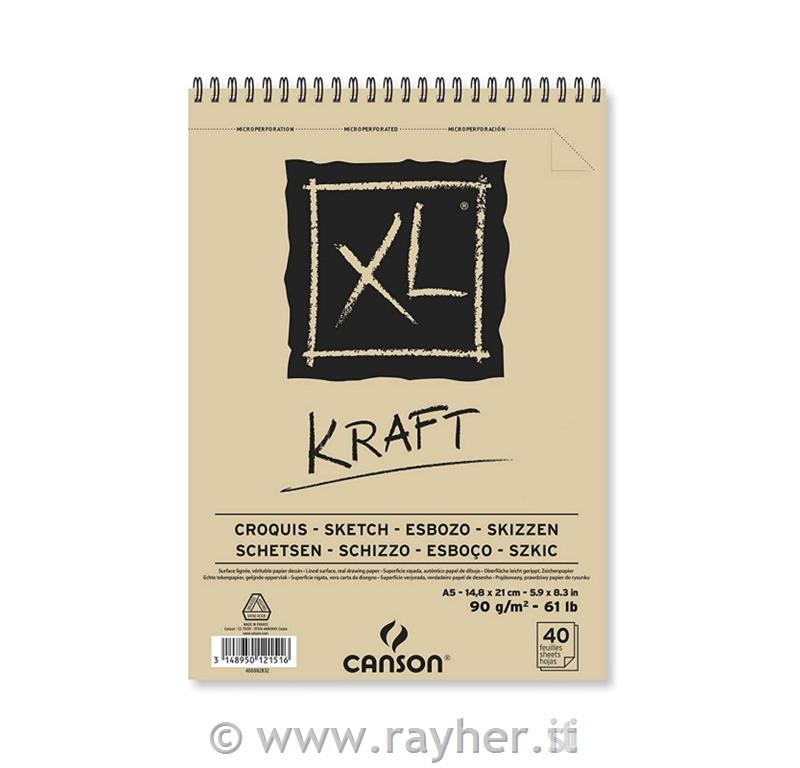 Album spiralato XL KRAFT A5 40 fg. 90 g