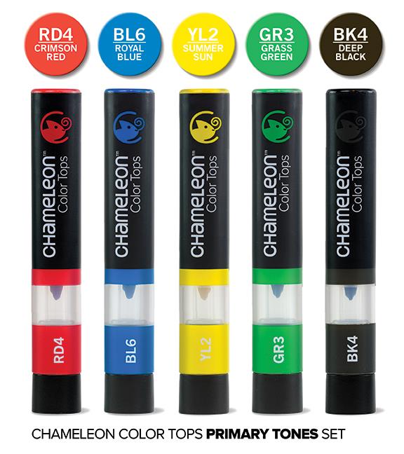 Chameleon 5 Color Tops Primary Tones Set