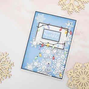 Rezalne šablone & 3D Teksturna plošča Christmas Sparkle