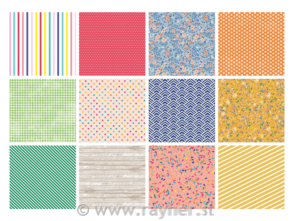 Set papirjev 15x15cm, Celebrate Good Times, 36 listov