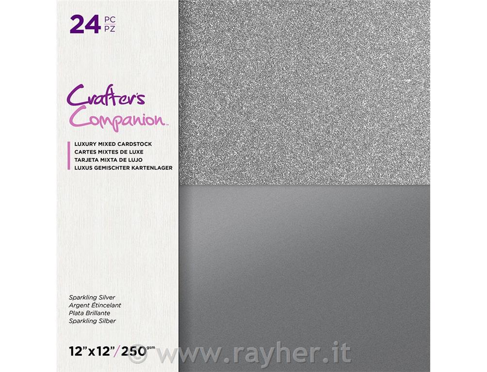 Set papirjev 30x30, Luxury - Sparkling Silver