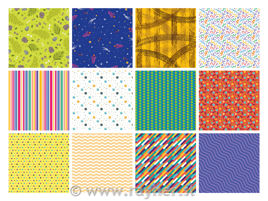 Set di carta 15x15cm, Motivi audaci