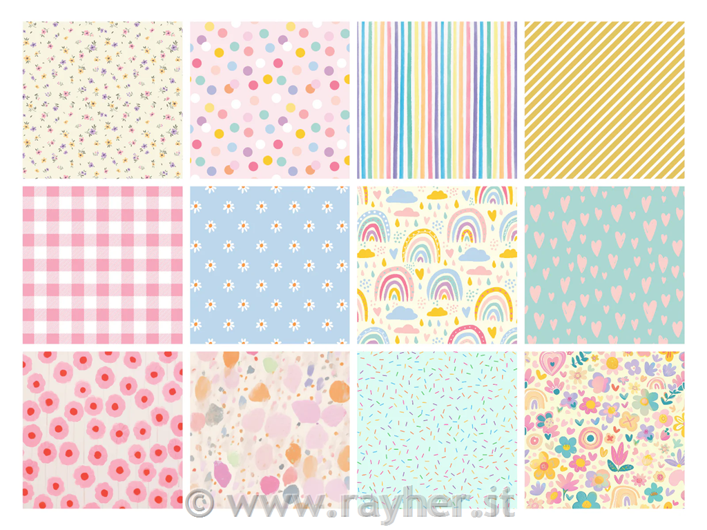 6” x 6” Paper Pad - Pastel Patterns