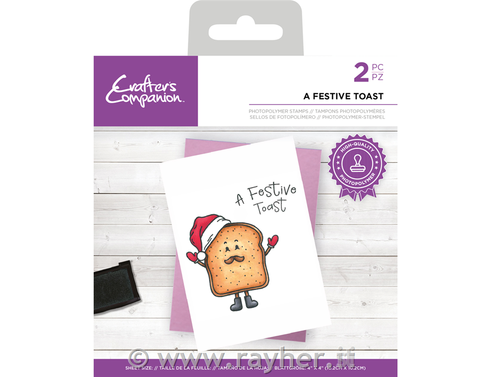CC - Photopolymer Stamp -A Festive Toast