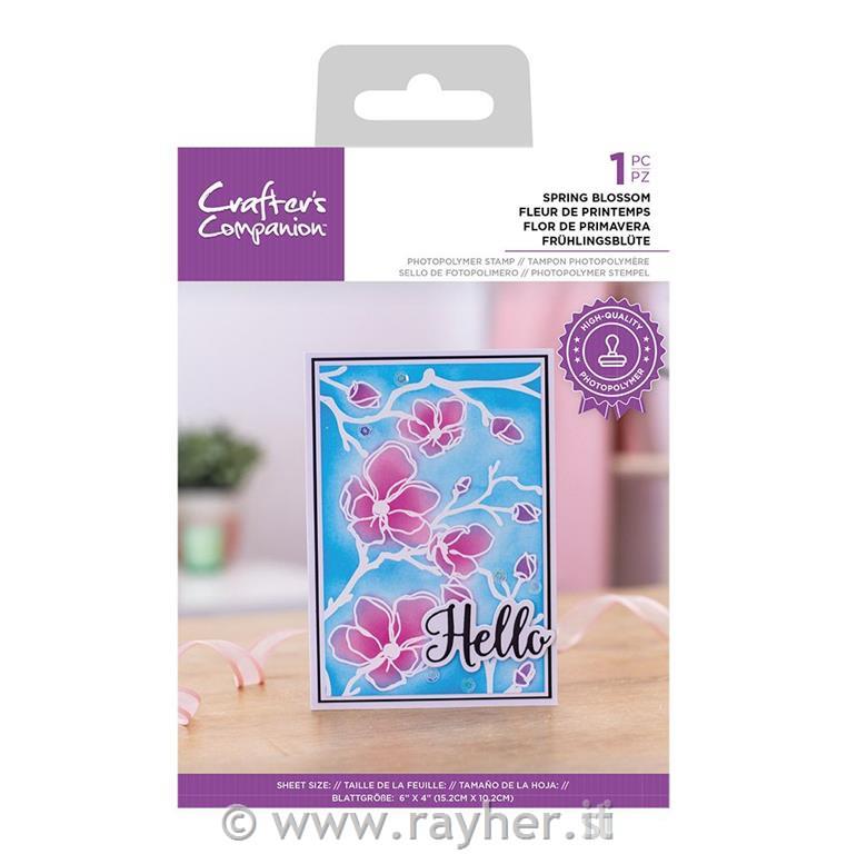 Resist Silhouette štampiljka - Spring Blossom