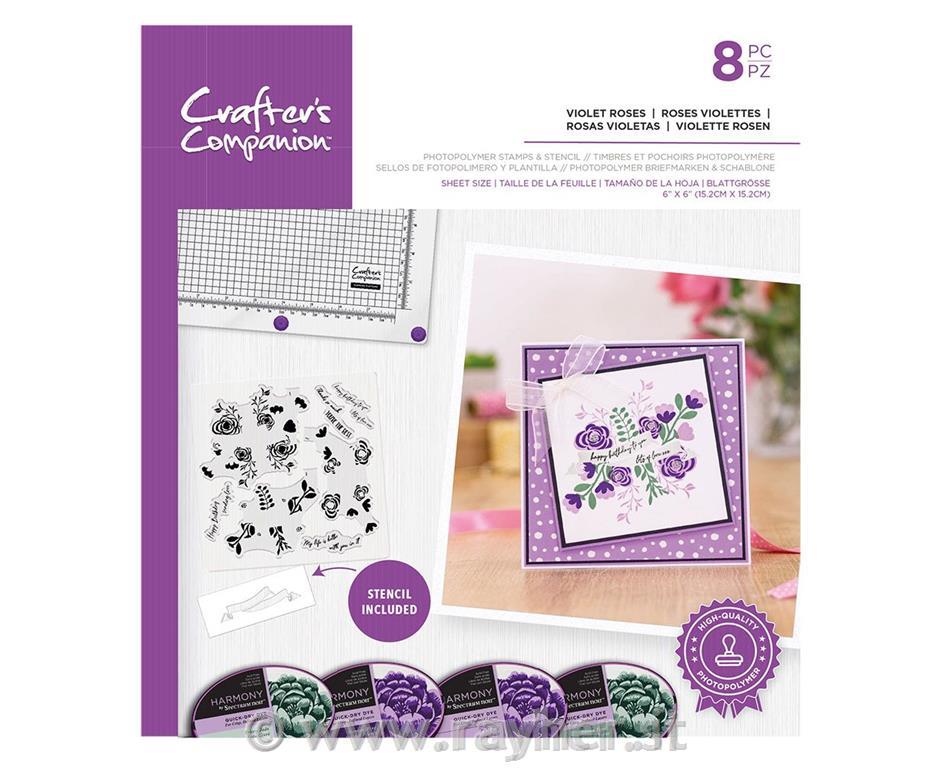 Timbri&stencil - Violet Roses