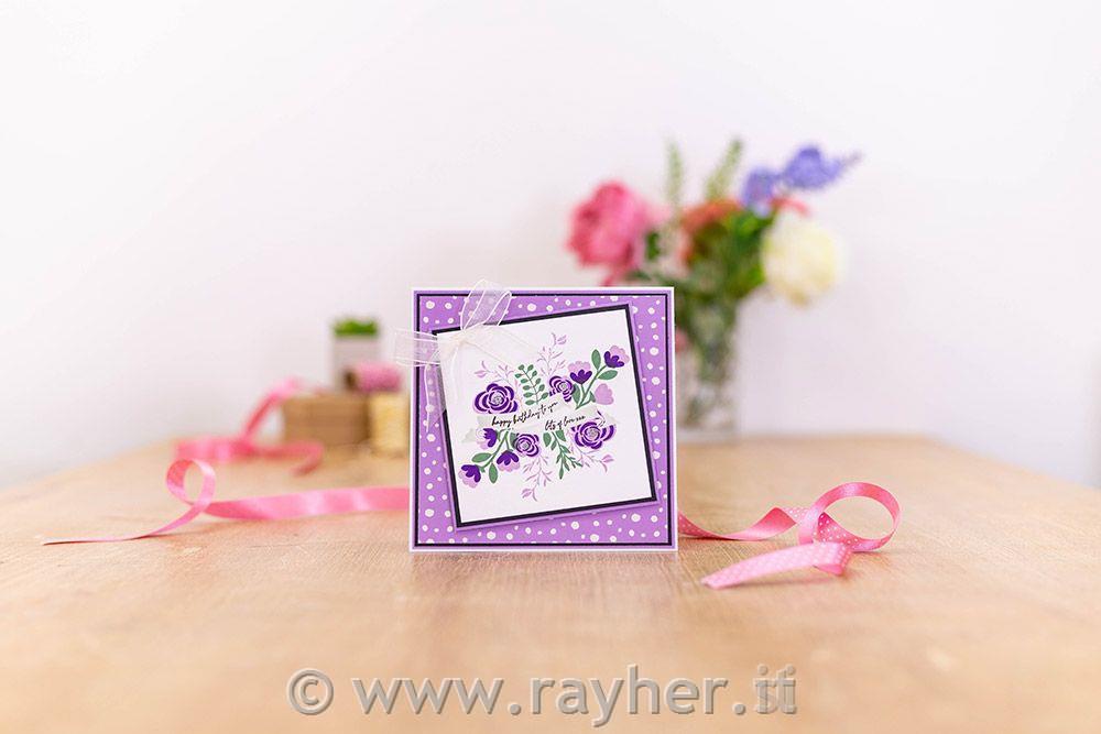 Timbri&stencil - Violet Roses