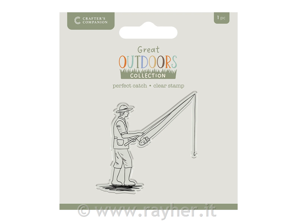 The Great Outdoors Clear Acrylic Stamp Set - Perfect Catch