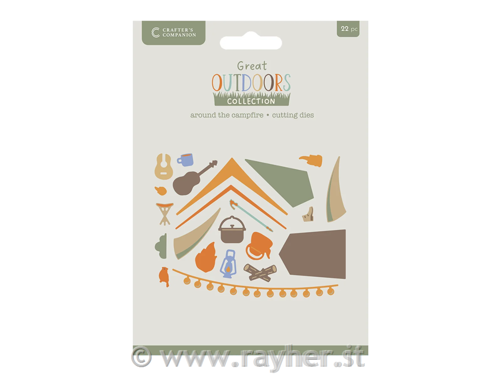 Rezalne šablone Around the Campfire, set 22, 10.2cm x 8.6cm