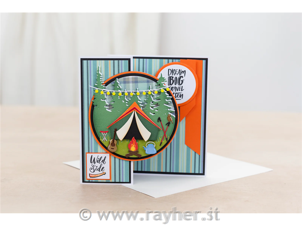 Rezalne šablone Around the Campfire, set 22, 10.2cm x 8.6cm