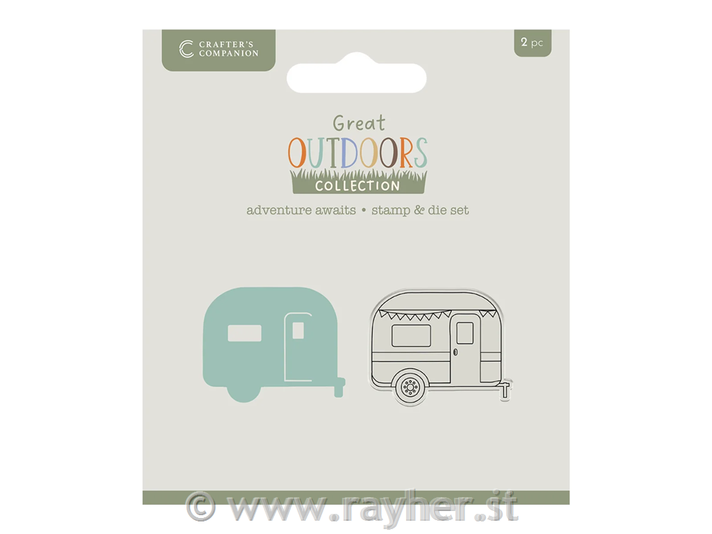 Rezalna šablona & Štampiljka Adventure Awaits