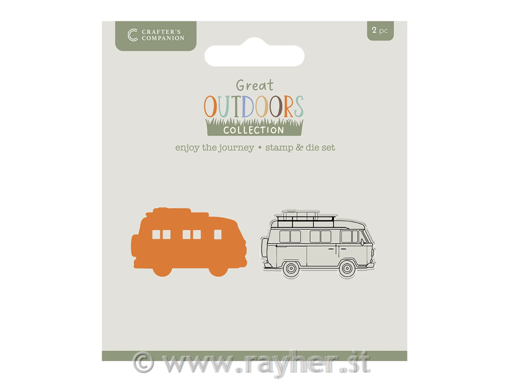The Great Outdoors Stamp & Die Set - Enjoy the Journey