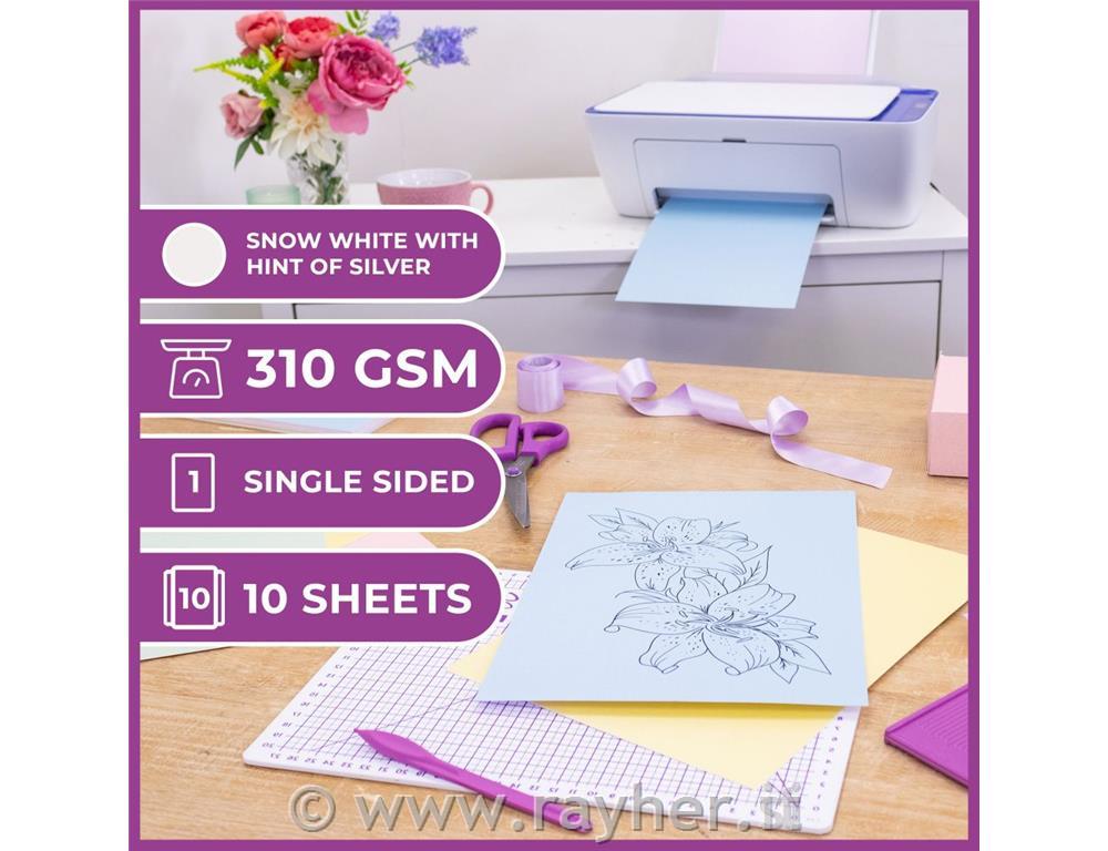 PEARL PAPER, SET 10, SNOW WHITE, 300 gsm